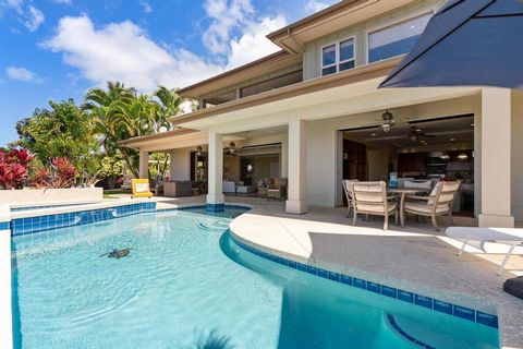 Expansive Short Term Vacation Rental Home (Registered STVR) in Kahakai Estates. Only a few of these fully registered luxurious homes come on the market in a given year in Kona! This private two story 4 bed, 3.5 bath is just so spacious - an oasis ont...