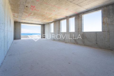 Podstrana, office space on the first floor of a smaller residential building under construction. It is divided into a hallway, two bedrooms, a bathroom, a kitchen with a dining room and a living room with an exit to the loggia (7.75 m2), which offers...