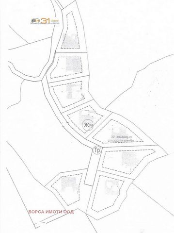 LAND FOR RESIDENTIAL CONSTRUCTION - village of Pavolche, Vratsa municipality, Koyuvitsa area, 5 549 sq.m., divided into 8 plots, for the construction of a complex of 8 separate residential buildings for year-round or seasonal habitation, density of c...