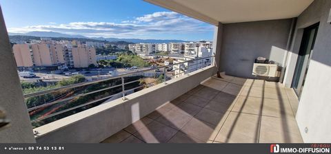 Fiche N°Id-LGB160268 : Ajaccio, sector La rocade, 2 rooms of about 43 m2 including 2 room(s) including 1 bedroom(s) + Terrace of 45 m2 - View: Mountain and city car - Recent construction - Ancillary equipment: terrace - parking - digicode - double gl...