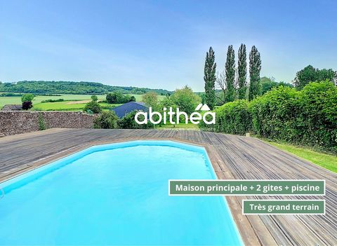 SET: HOUSE 215 m2 COMPLETELY RENOVATED DIVISIBLE / 6 BEDROOMS + SECONDARY HOUSE 80m2 / 2 BEDROOMS + SWIMMING POOL + BEAUTIFUL EXTERIOR !! POSSIBILITY 3 HOMES ALREADY FITTED OUT !! In a bucolic setting, 10 minutes from Bruay La Buissière, 25 minutes f...