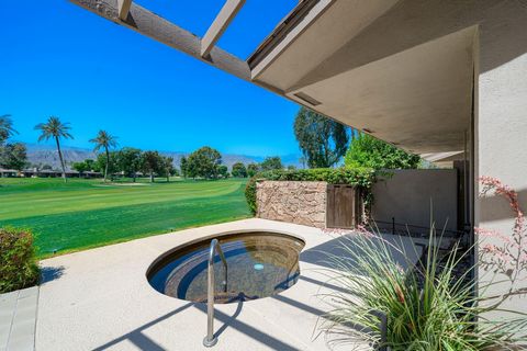 Views Views Views! Situated along a double fairway with a picturesque backdrop of the Santa Rosa and San Jacinto Mountains at The Springs Country Club, this exquisite residence presents breathtaking panoramic views of the mountains, golf course, and ...