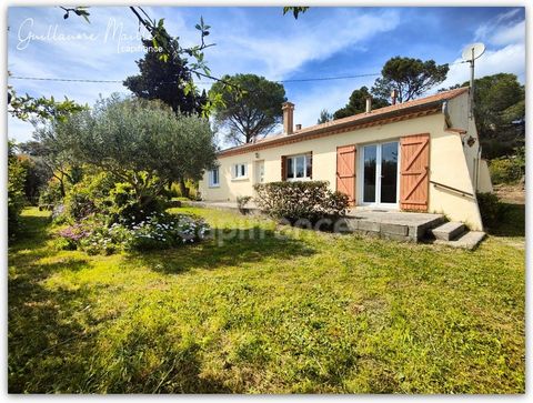 Villa de plain-pied 4 pièces sur grand terrain constructible à Neffiès (34)