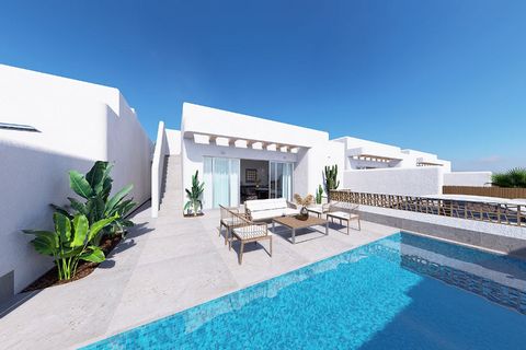 Description of object: This one-storey villa consists of a constructed area of approx. 183 m² (including roof terrace) with 3 bedrooms, 2 bathrooms, 1 living / dining room with modern fitted kitchen, 1 housekeeping room and 1 roof terrace (approx. 81...