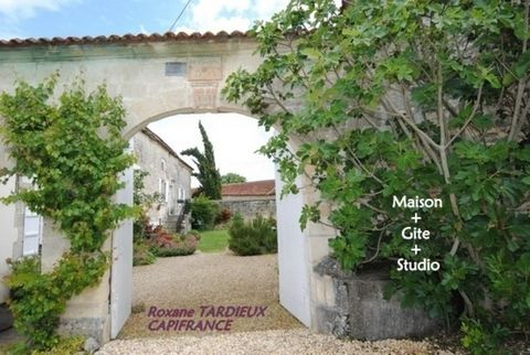 Dpt Charente (16), à vendre HIERSAC 7 pièces; Grande maison d'env 330 m2 en pierres rénovée, gite et studio loués