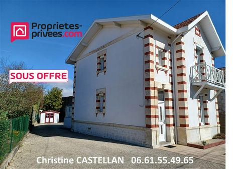 SOUS-OFFRE - ROYAN - 17200 - Christine CASTELLAN vous propose une maison des années 30 avec un emplacement privilégié à environ 300 m de la fameuse plage de Pontaillac. Belle architecture et beaucoup de charme pour cette maison avec 3 chambres sur un...
