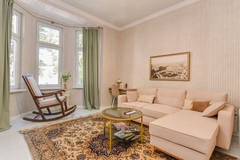 This renovated apartment is in a century-old house in the very heart of Sofia. The thoughtfully designed interior blends a classic, vintage feel with all the comforts of modern urban life. The 2-bedroom, 2-bathroom apartment allows you to enjoy a war...