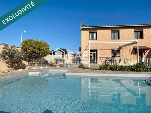 Maison 3 chambres et bureau avec une piscine