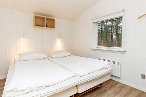 Holiday home located on 1300 m2 scenic holiday home plot by Kollerup Strand. The house has a personal decor, which helps to create the framework for a really good holiday. For the cozy evening hours, there is a wood burning stove in the living room a...