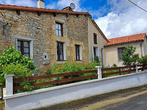 EXCLUSIVE TO BEAUX VILLAGES! Situated at the edge of the village of Joussé, this character property is ideal as a permanent or holiday home. On the ground floor, we find a good-sized kitchen / dining room with wood burning stove, a separate lounge wi...