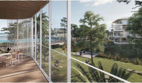 NEW CONSTRUCTION ANTIBES Val Claret en SEA FRONT : Just a few minutes from Fort Carré and Port Vauban, discover this new confidential residence of 22 apartments, some with breathtaking sea views, in the heart of a large landscaped park and just a sto...