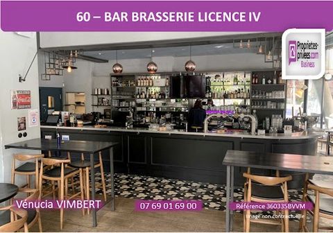 Top emplacement axe Beauvais - Chambly ! Vénucia VIMBERT vous propose le Fonds de Commerce de ce Bar Brasserie Licence IV situé au coeur d'une ville dynamique et touristique. Sur 140 m², cette brasserie dispose d'une salle de 32 couverts, une terrass...