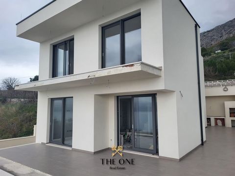 A modern newly built villa is located near Omiš and offers an unobstructed panoramic view of the sea from all rooms. On the ground floor there is a spacious living room, dining room and kitchen, as well as a bathroom and laundry room. The living room...