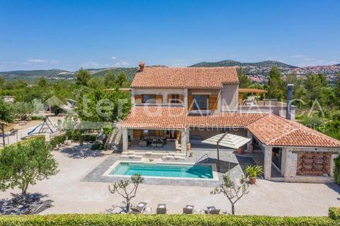 A beautiful stone villa of autochthonous architecture in a secluded location near Šibenik. The exceptional location ensures peace and privacy. It is equipped with all necessary amenities for a luxurious stay throughout the year. It is surrounded by a...