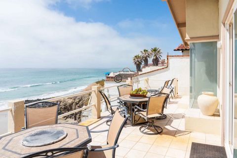 FOR SALE !! A big house within the gated ocean front community of San Antonio del Mar (SADM) in Baja near Rosarito and Tijuana. THE PROPERTY: You will have everything you ever need to live comfortably in this beautiful oceanfront house, featuring 4 b...