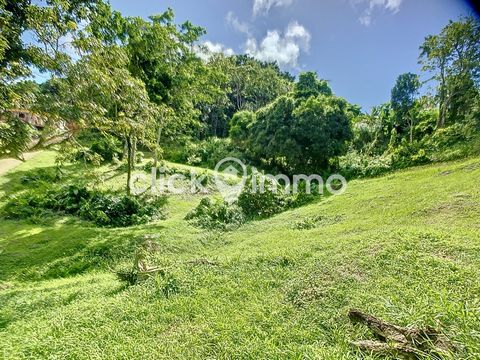 Sainte-Luce - L'épinay district 5 minutes from FORT DE FRANCE - Contact Dominique from CLICK IMMO on ... to discover this sloping plot of 2800 m2 on the heights of Sainte-Luce that can accommodate your future construction project in a green environme...