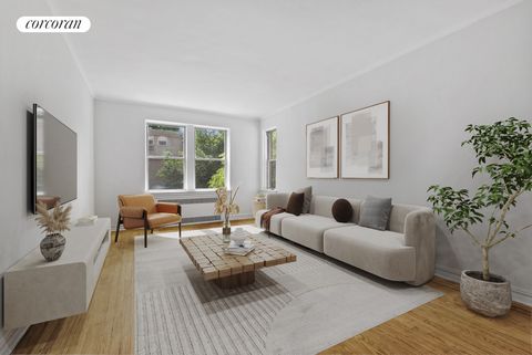 Welcome to this bright and 2 bedroom, 1 bathroom co-op, nestled in a well-maintained pre-war building in the heart of Brooklyn. This residence is brimming with charming details that harken back to a bygone era, offering a unique blend of character an...