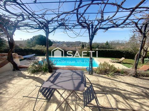Villa T6 avec piscine et garage Vue dégagée sur les Pyrénées