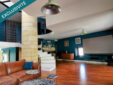 Maison d'Architecte d'exception à Cézac – 188 m² avec Patio Andalou et Piscine Chauffée