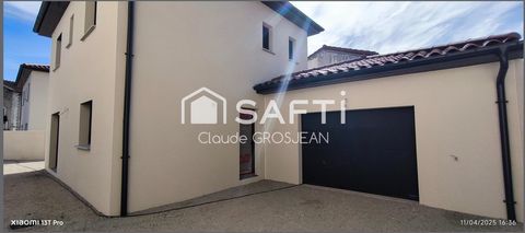 Villa neuve T4 de 105 m² avec terrain clos et garage