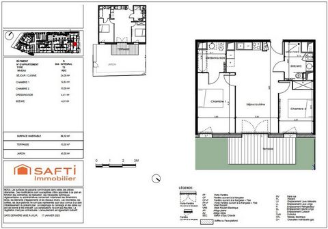 Appartement T3 56m2 et jardin
