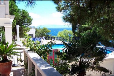 We sell a villa on three floors in the first row to the sea, located near Trogir, on the island of Čiovo. The villa has an area of 450m2 and includes several accommodation units spread over floors, and they are connected by internal wooden stairs wit...