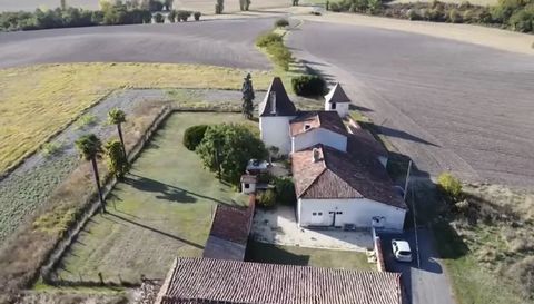 We are happy to present this stunning property, overlooking the rolling hills of south Charente. The views are breathtaking and the commanding position of the house instills a feeling of 