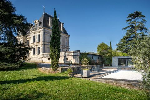 Immerso in una proprietà di 23 ettari di vigneti in un unico pezzo, questo castello ottocentesco è la terza tenuta più grande del Fronsadais, offre un'opportunità unica per investire nella storia e nella bellezza della regione. Il castello stesso ha ...