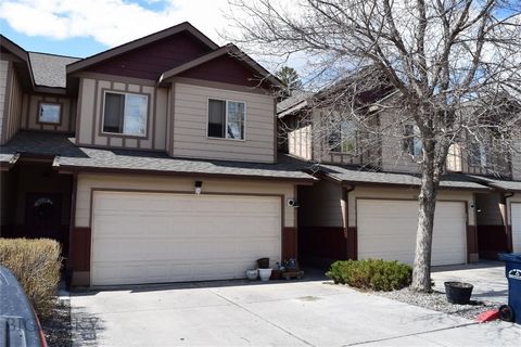 Excellent in town location with a 2-car garage. This 1442SF unit has 3 bedrooms, 2.5 baths and the Master bedroom is huge! Adjacent to the Lewis and Bark Dog park, and a couple minutes to the Bozeman Pond and Park, Gallatin Mall, grocery stores and m...