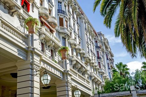 NICE BAS CIMIEZ - DUBOUCHAGE: In the heart of one of the most beautiful Belle Époque Palaces, the Majestic, a true jewel of the French Riviera, this 3 bedroom apartment of 218 m² offers exceptional volumes and a panoramic view of the city centre and ...