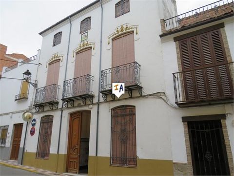 Dies ist ein schönes, großes, altes Anwesen in Torredonjimeno in der Provinz Jaén in Andalusien, Spanien. Wenn Sie durch die originalen hölzernen Vordertüren gehen, gelangen Sie in einen gefliesten Vorraum mit einer schmiedeeisernen Innentür. Durch d...