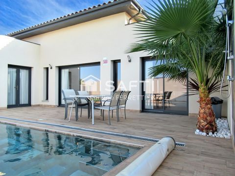 Belle contemporaine de plain pied 133 m2 sur terrain de de 460m2 avec pisicne et garage