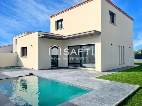 Villa moderne T4, 125 m2 avec piscine et garage