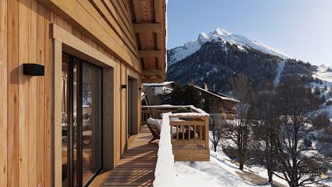 EXCLUSIVE – LA CLUSAZ, LUXURY CHALET 200 METERS FROM THE SLOPES WITH A PANORAMIC VIEW OF THE L'ETALE DOMAIN. Eden Home Montagne designs authentic chalets made from solid wood, combining custom architecture and sustainable construction for a truly uni...