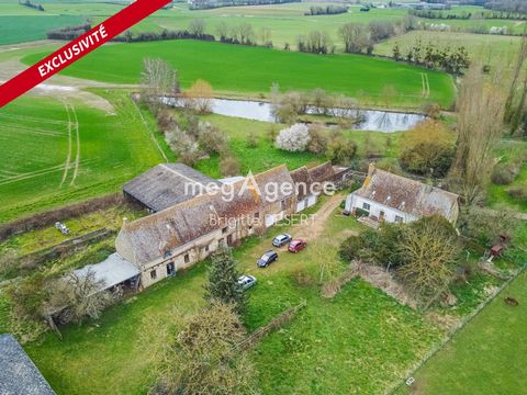 Grande maison avec dépendances sur plus de 3 hectares.