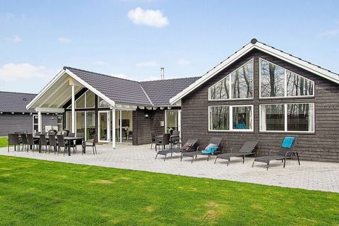 Welcoming Skanlux activity cottage located just over 900 m from the sandy beach at Ostsee Resort Olpenitz. The house is furnished with modern furnishings and facilities that make it perfect for the family vacation. The house has a pool section, which...