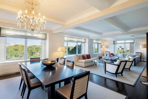 Unique Residence with Central Park views (more pics to come) This distinguished Fifth Avenue prewar condominium offers stunning Park and skyline views. Spanning an impressive 4000 sq ft, the thoughtfully designed residence is filled with glorious nat...