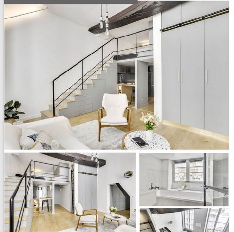 Presenting a charming duplex apartment, meticulously crafted by an architect. Nestled in the heart of Le Marais, a mere stone's throw from the National Archives. Its design ensures a warm and elegant welcome, catering to the needs of friends, couples...