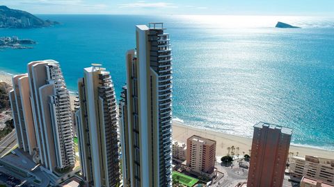 Fantastic new development on Benidorm's Poniente Beach, with modern design flats of 1, 2, 3 and 4 bedrooms with panoramic sea views, and located just 50m from the Poniente beach. This development is easily accessible from the motorway, close to all t...