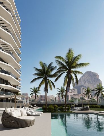 Impresionante piso de obra nueva en venta en Calpe Este proyecto consta de dos torres residenciales de 13 plantas cada una. A tan sólo 200 m de la playa y paseo marítimo de Arenal-Bol y a 400 m del supermercado más cercano. El centro de Calpe está a ...