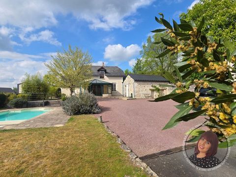 Maison de charme avec piscine et dépendance à Baugé-en-Anjou