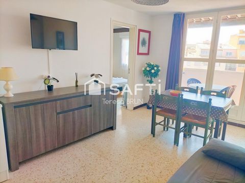 T 2 avec terrasse à 150 mètres de la plage du Cap d'Agde