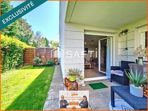 T3 rez-de-jardin, classé C, terrasse, jardin, piscine
