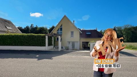 Hégenheim – Superbe villa moderne sur les hauteurs, au calme absolu, à 2 km de Bâle ! Jardin, cheminée, suite parentale… un cadre de vie rare.