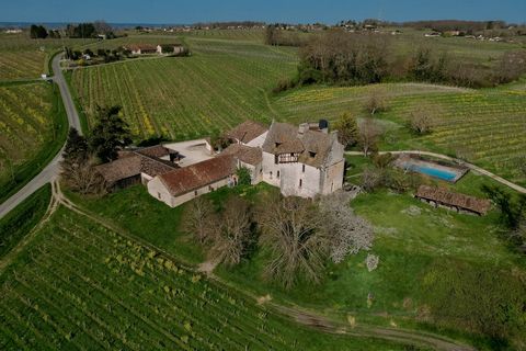 This unique property is set on a hilltop in just over 20 hectares of vineyards and woodland, including its own lake, all providing an excellent terroir for its organic AOC Monbazillac and Bergerac wines. The perfect property for those with a love of ...