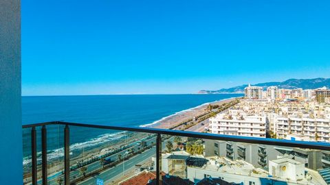 Breathtaking Sea View Apartment in Mahmutlar!   This stunning 2+1 apartment offers uninterrupted panoramic sea views as it's located directly on the beachfront in Mahmutlar, Alanya. Fully furnished for your convenience, the apartment is move-in ready...
