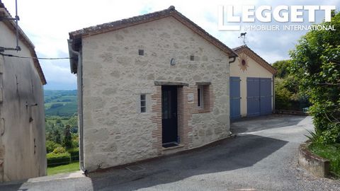 A28209HA47 - Excellent holiday home or for permanent living, recently converted stone tractor barn in a hilltop medieval village situated 10 minutes from the valley of the river Lot with all its facilities. Information about risks to which this prope...