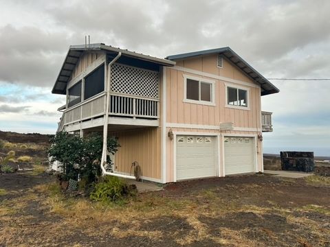 Awesome opportunity to own this rental potential home in HOVR. This property is located at the bottom of the subdivision with vast views of the Pacific Ocean and Pohue Bay. Very few neighbors nearby add to the stillness and peace that surround the pr...