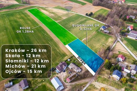 I encourage you to buy a beautiful property with an area of 16150 sqm, in Grzegorzowice Wielkie Iwanowice Commune, Kraków District, Lesser Poland Voivodeship The construction area is about 3200 sqm - the dimensions of the construction part are about ...