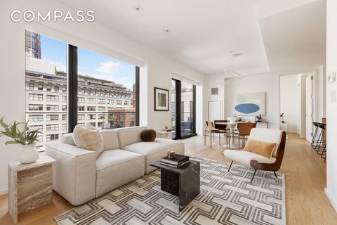 Penthouse dreams come true in this luxurious two-bedroom, two-bathroom condominium featuring chic minimalist interiors, private outdoor space and an exceptional amenities package atop one of Dumbo's most impressive new buildings. Inside this effortle...